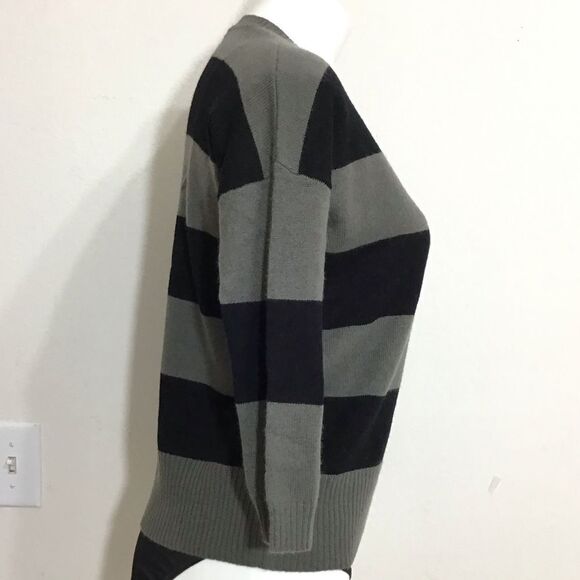 autumn cashmere Cashmere Sweater 3/4 Sleeve Pullover V-Neck Size Small - Picture 3 of 13